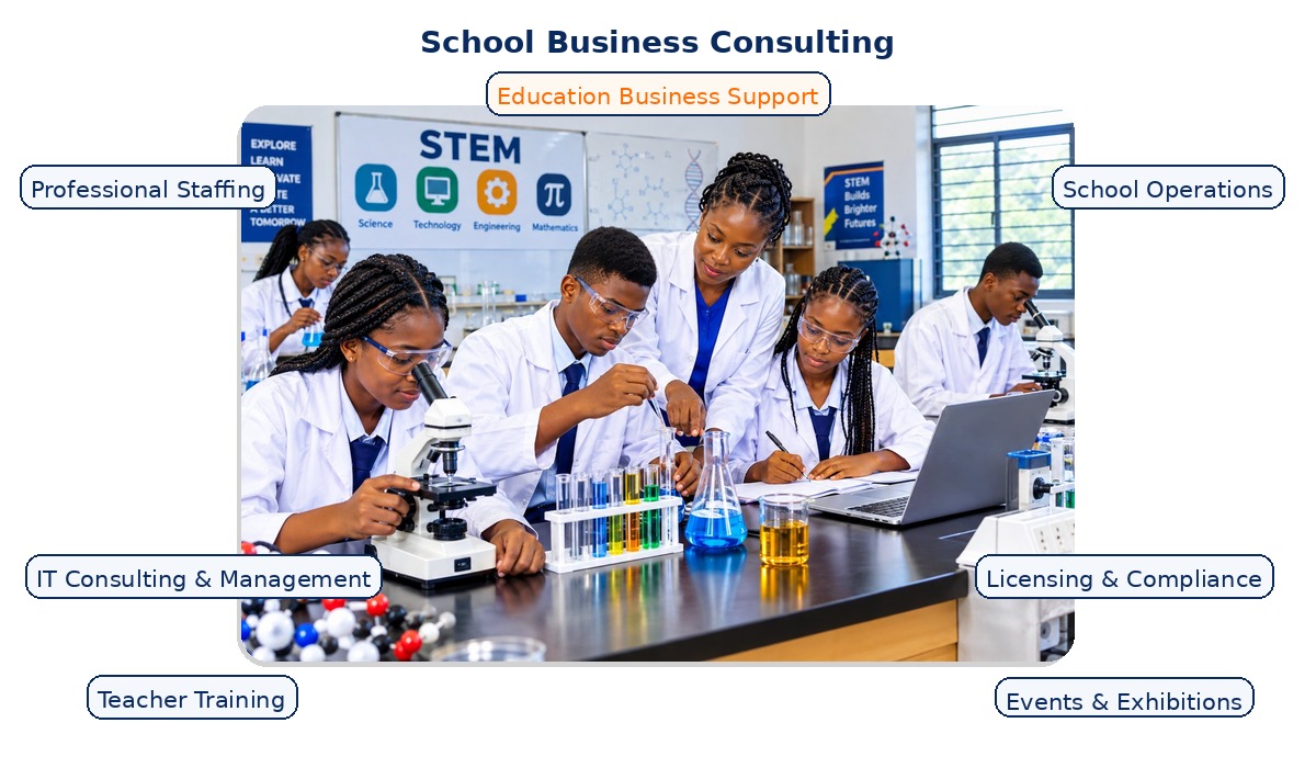 School set up and licensing support