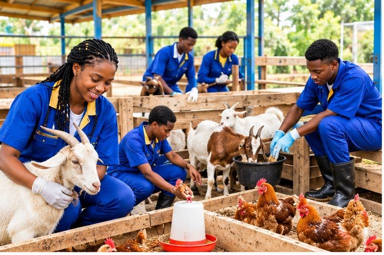 Livestock farming practical training